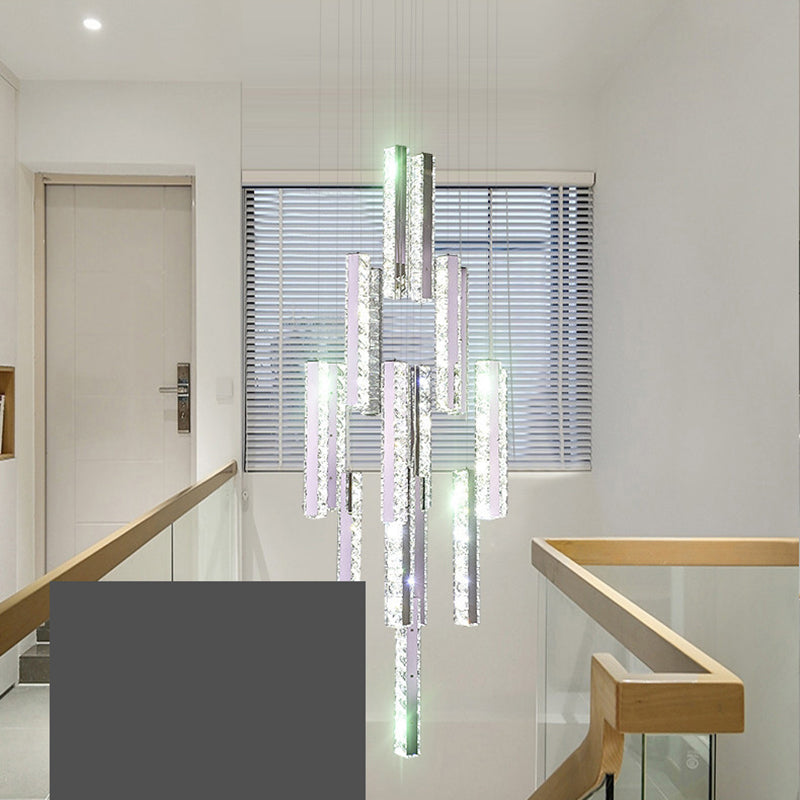 Kit de luz colgante posmoderna Luz de techo de cristal para sala de estar para sala de estar