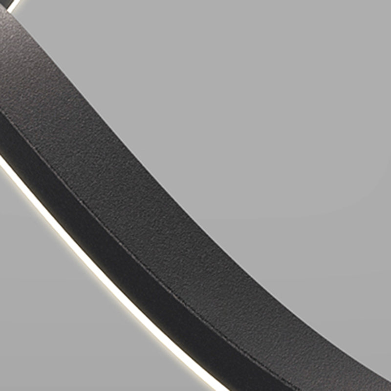 Lampadario orbicolare a sospensione leggero sala da pranzo moderna illuminazione in metallo lampadario