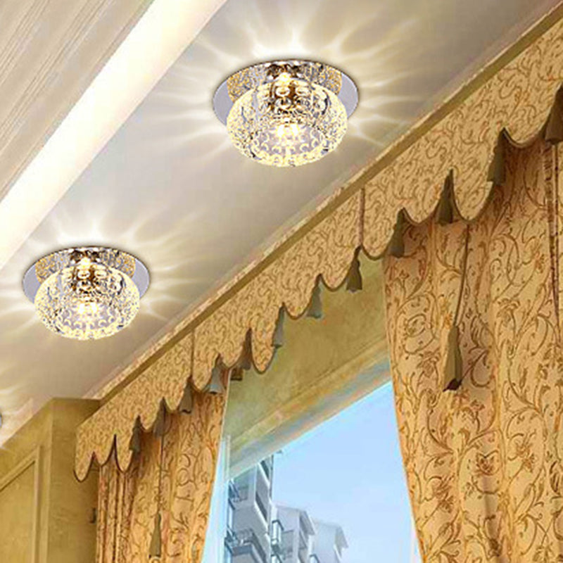 Luminaires encastrés en cristal modernes, Mini support encastré LED avec trou de 2 à 3.5 pouces de diamètre