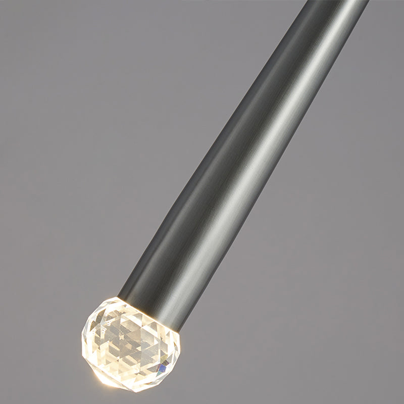 Lámpara de suspensión de techo cónico de estilo de cristal de estilo moderno