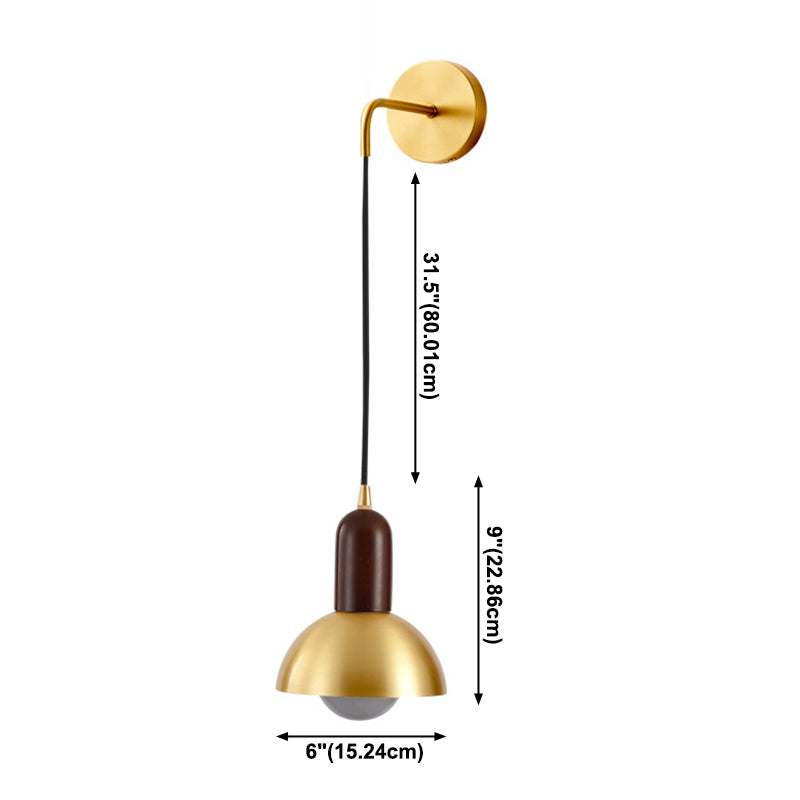 Schema semplice post-moderna Stile 1 leggero Lincera Linear Wall Sconce Wall Lighting in ottone