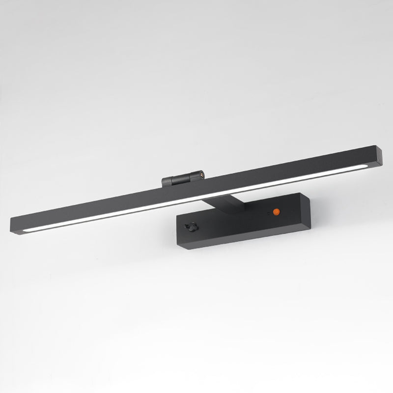 Tonalità lineare a 1 luci luci a parete sconce moderna sfogliare l'illuminazione murale in nero