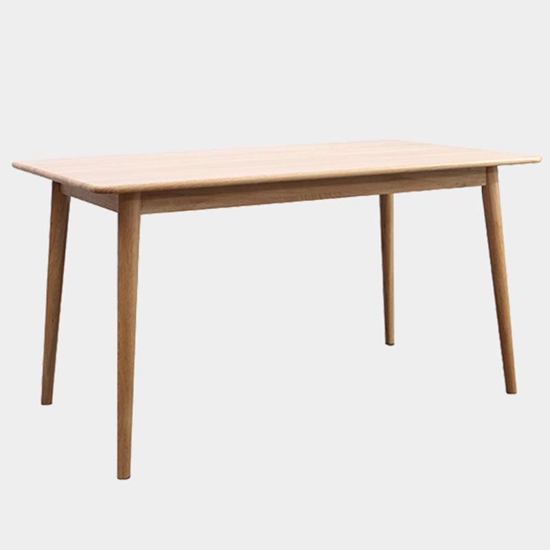 Zeitgenössischer Rechteck Esstisch Massives Holz Tisch mit 4 Bein zum Abendessen in der Küche zu Hause