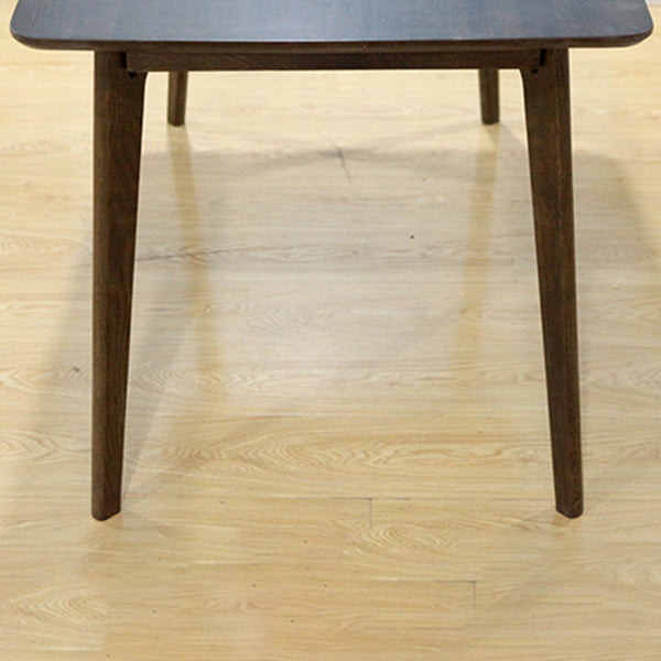 Table à manger rectangle table de restauration moderne table en bois massif avec base de 4 jambes