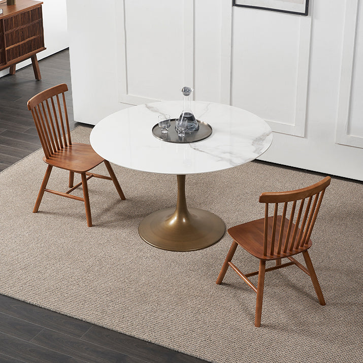 Mesa de comedor de piedra de estilo moderno Mesa de comedor de base de tulipán para el comedor, para el comedor