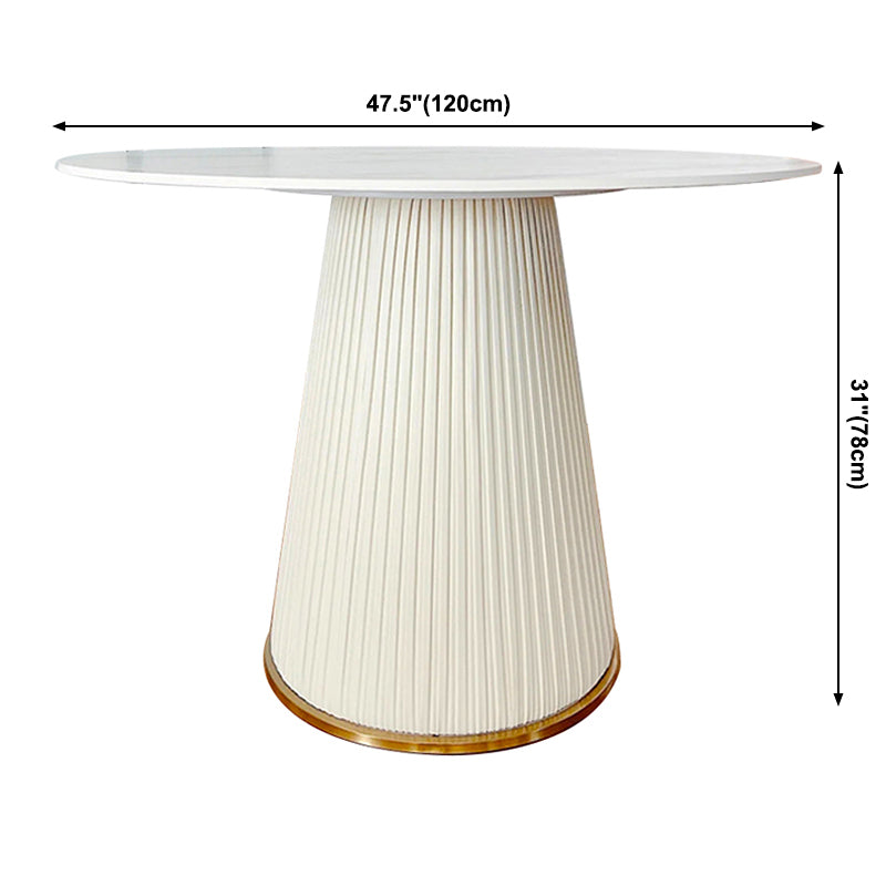 Stone Dining Room Collection Contemporary Round Dining Table for Kitchen Home