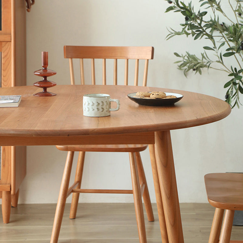 Round Pine vaste houten tafel moderne eettafel met 4 poten voor restaurant