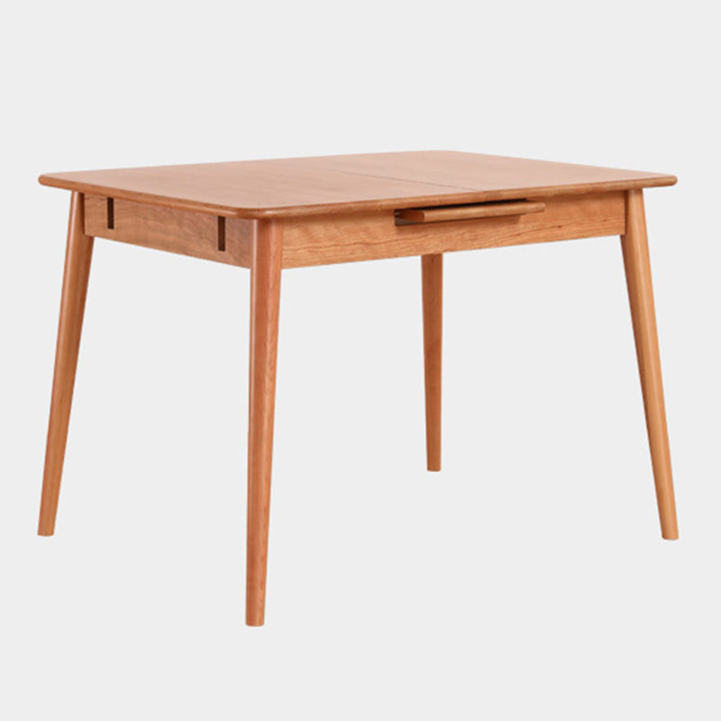 Rechthoek massief houten opvouwbare tafel moderne eettafel met 4 poten voor restaurant