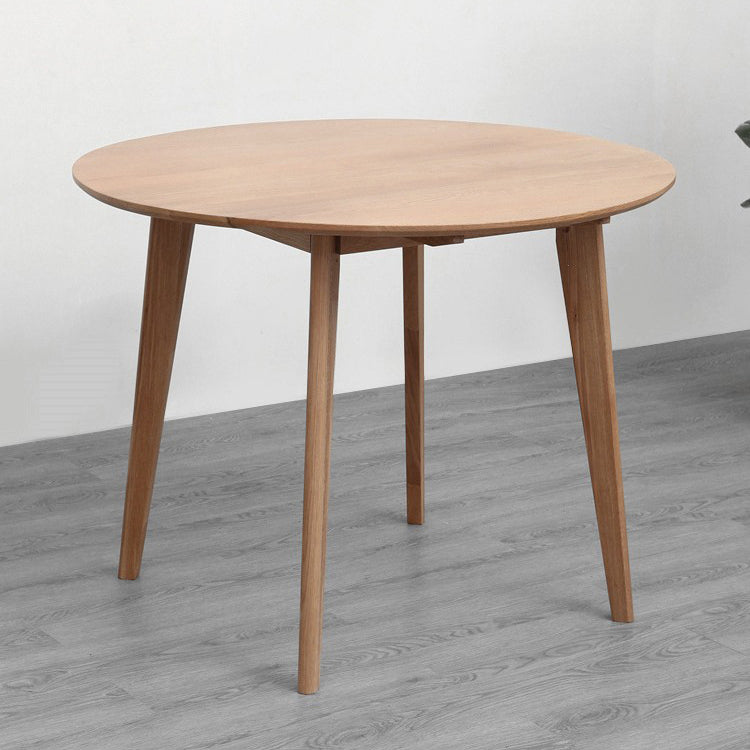 Modern Oak Solid Wood Table Rectangle Dining Table with 4 Legs for Restaurant