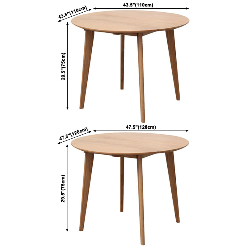 Modern Oak Solid Wood Table Rectangle Dining Table with 4 Legs for Restaurant