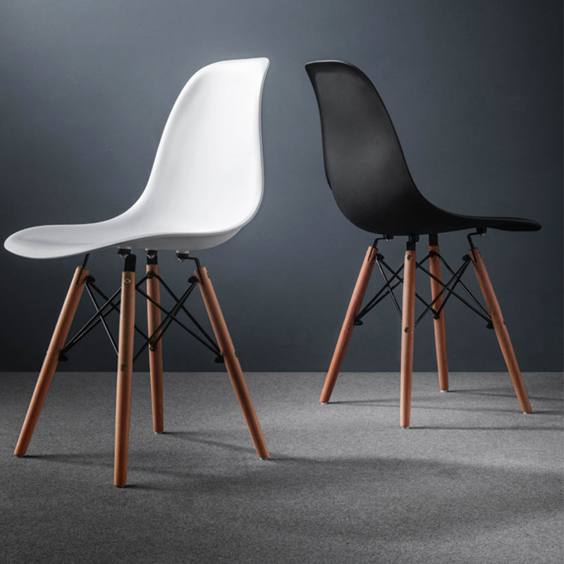 Sedia laterale in legno in stile glam sedia da pranzo per finitura opaca per sala da pranzo