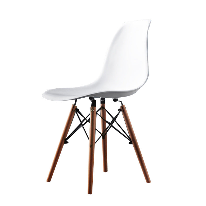 Sedia laterale in legno in stile glam sedia da pranzo per finitura opaca per sala da pranzo