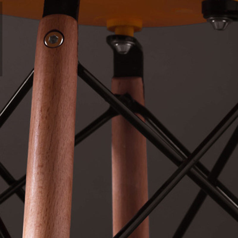 Sedia laterale in legno in stile glam sedia da pranzo per finitura opaca per sala da pranzo