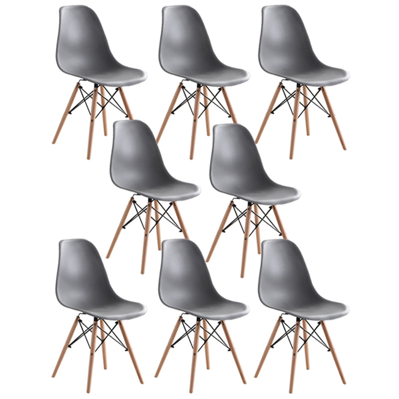 Sedia laterale in legno in stile glam sedia da pranzo per finitura opaca per sala da pranzo