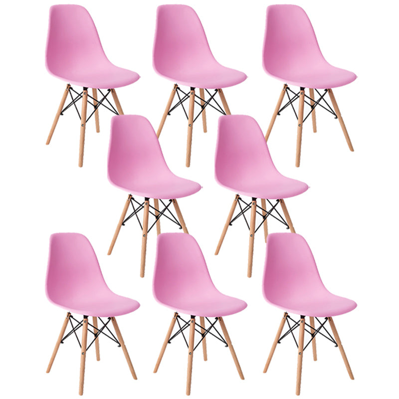 Sedia laterale in legno in stile glam sedia da pranzo per finitura opaca per sala da pranzo