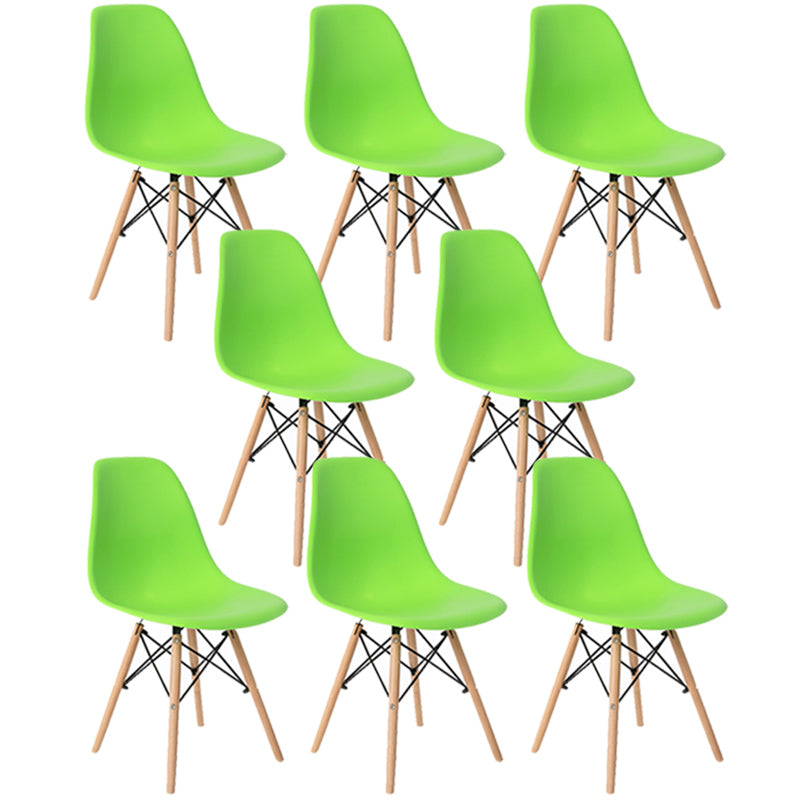 Sedia laterale in legno in stile glam sedia da pranzo per finitura opaca per sala da pranzo