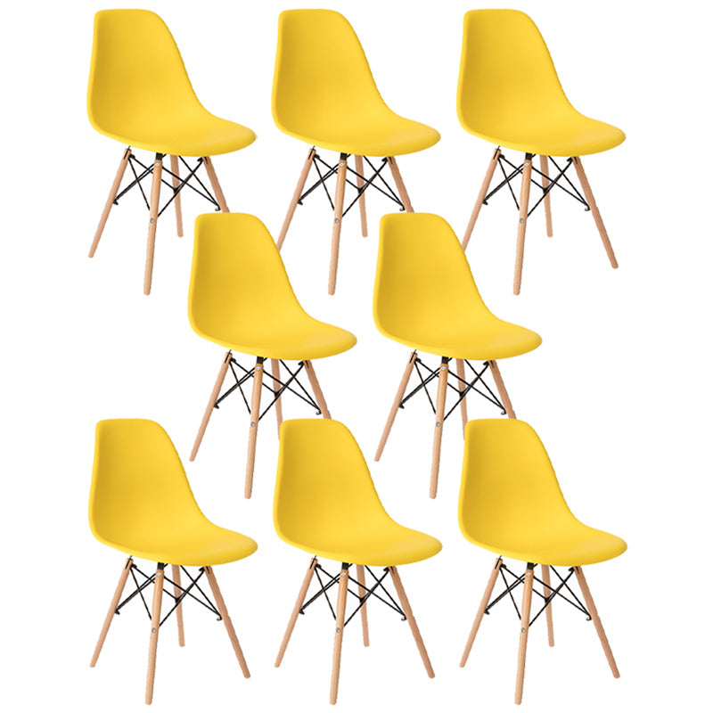 Sedia laterale in legno in stile glam sedia da pranzo per finitura opaca per sala da pranzo