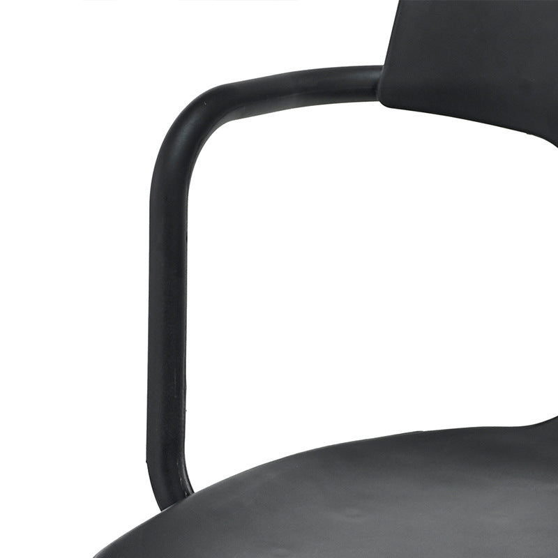 Chaise de bras à la maison contemporaine dos en plastique en plastique empilable chaise de salle à manger empilable