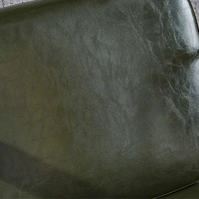 Modern Industrial Style Leather Solid Back Side Chair 31"H Dining Chair for Restaurant Bedroom