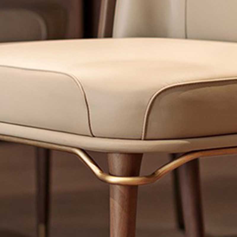 Contemporary Style Microfiber Leather Chair Parsons Dining Chair for Home