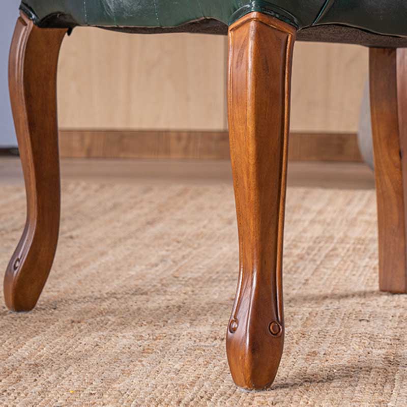 Chaise d'intérieur de style campagnard en bois massif, chaise de salle à manger Parsons de 23'' de large