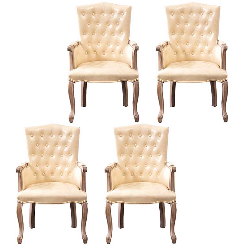 Chaise d'intérieur de style campagnard en bois massif, chaise de salle à manger Parsons de 23'' de large