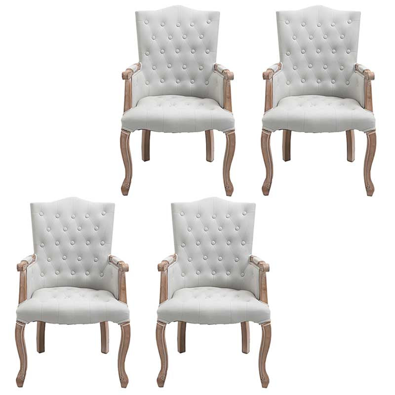 Chaise d'intérieur de style campagnard en bois massif, chaise de salle à manger Parsons de 23'' de large