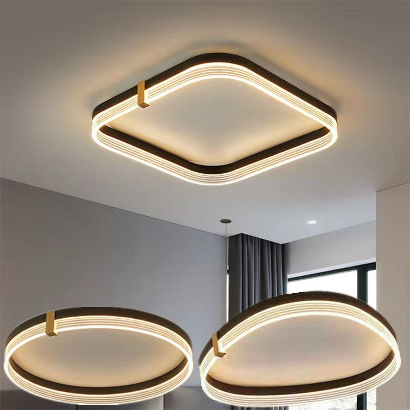 Moderne stijl acryl led inbouw plafondverlichtingsarmaturen Geometrisch 1-lichts inbouwlicht