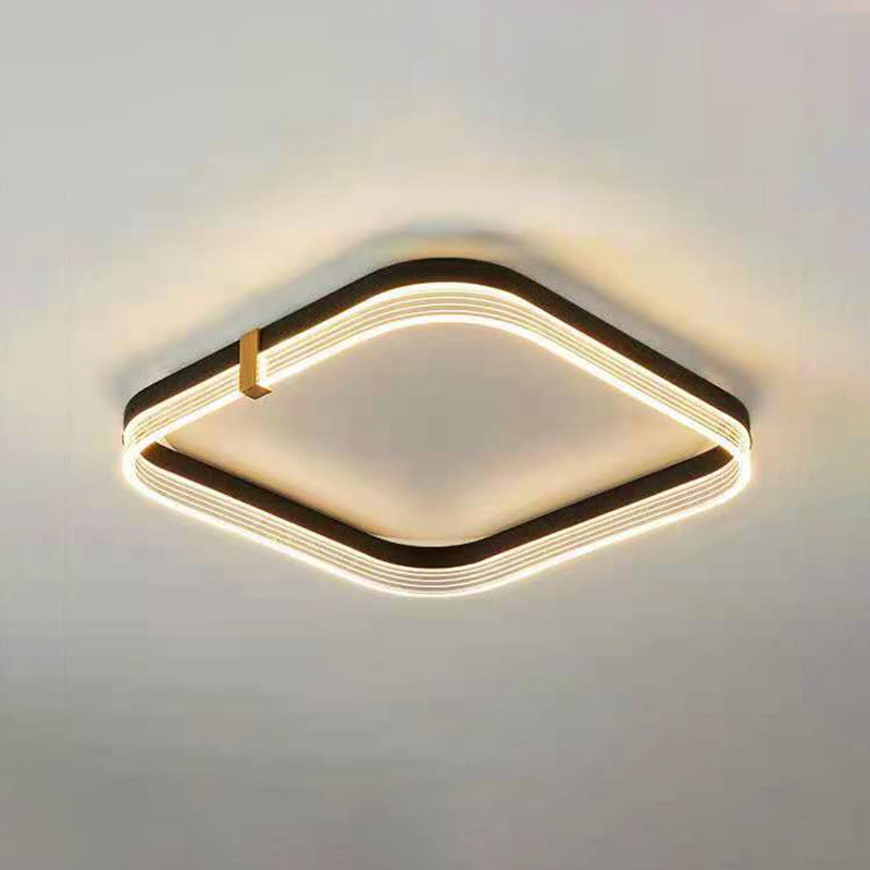 Moderne stijl acryl led inbouw plafondverlichtingsarmaturen Geometrisch 1-lichts inbouwlicht