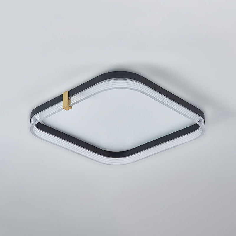 Moderne stijl acryl led inbouw plafondverlichtingsarmaturen Geometrisch 1-lichts inbouwlicht