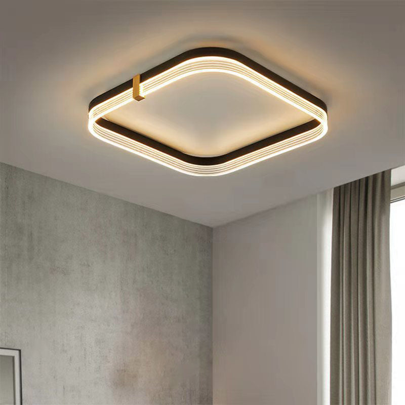 Moderne stijl acryl led inbouw plafondverlichtingsarmaturen Geometrisch 1-lichts inbouwlicht