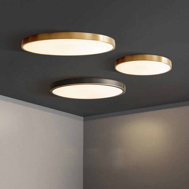 Round 1-Light Flush Mount Ceiling Light Modern Style Acrylic Led Flush Mount