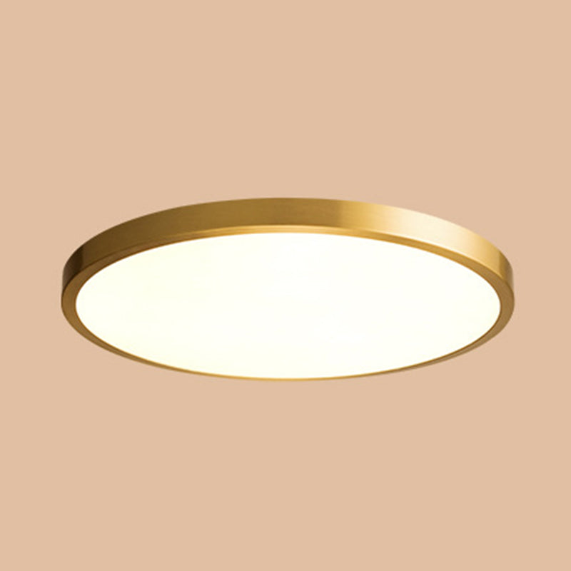 Round 1-Light Flush Mount Ceiling Light Modern Style Acrylic Led Flush Mount