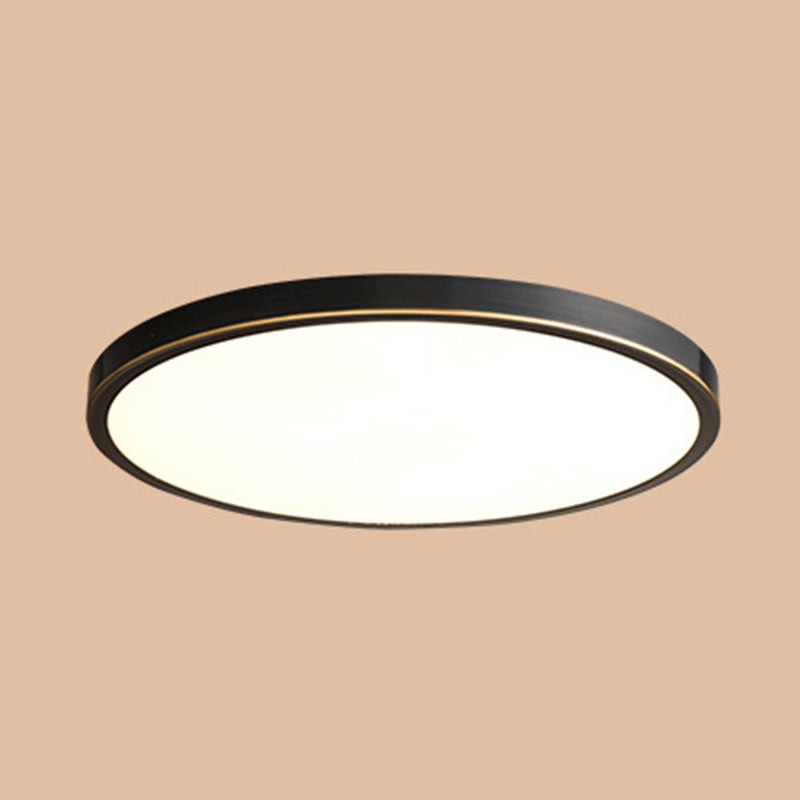 Round 1-Light Flush Mount Ceiling Light Modern Style Acrylic Led Flush Mount