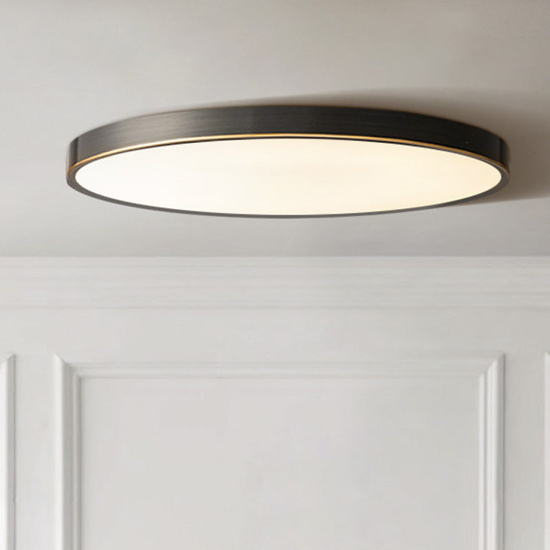 Round 1-Light Flush Mount Ceiling Light Modern Style Acrylic Led Flush Mount