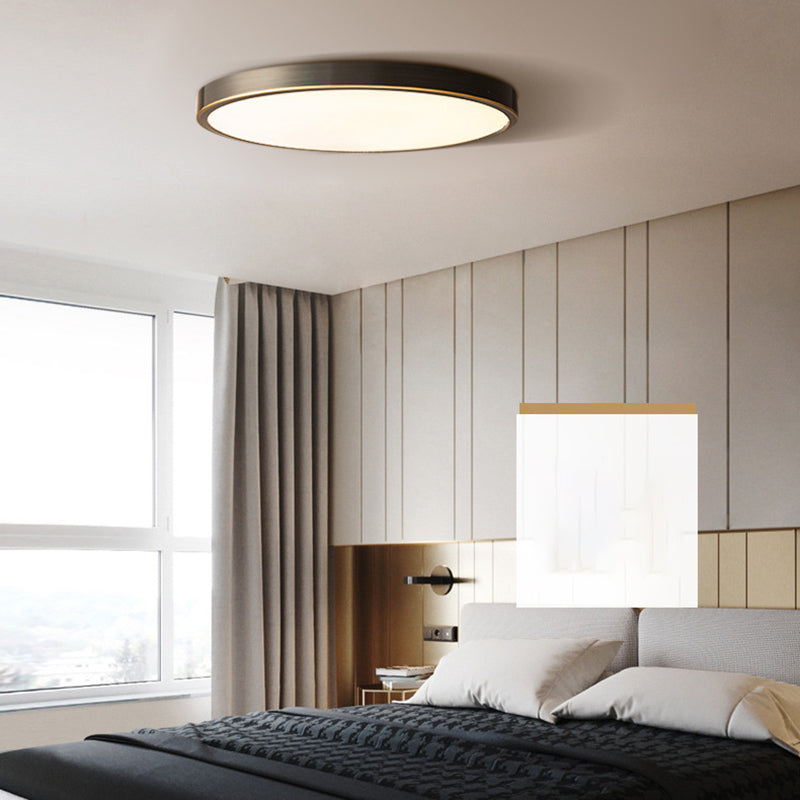 Round 1-Light Flush Mount Ceiling Light Modern Style Acrylic Led Flush Mount