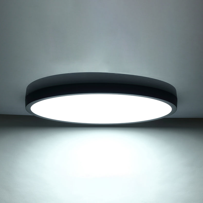 Metal Round Shade Flush Mount Llight Modern LED Style1 Head Flush Mount