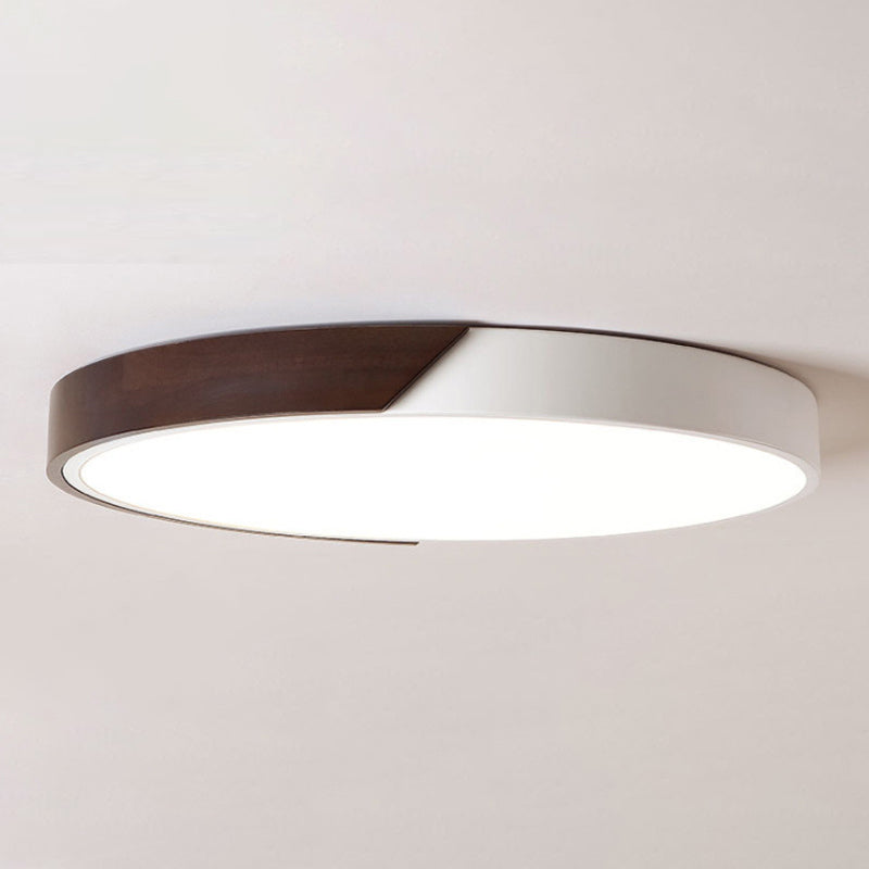 Plafonnier LED en acrylique blanc à 1 lumière, plafonnier géométrique moderne à montage en surface