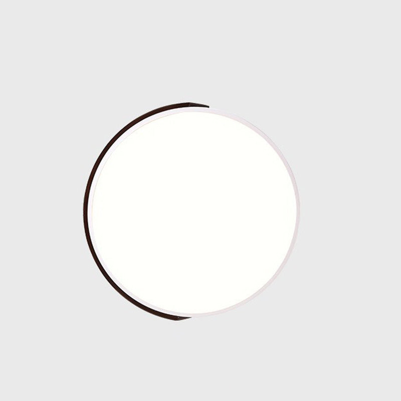 Plafonnier LED en acrylique blanc à 1 lumière, plafonnier géométrique moderne à montage en surface