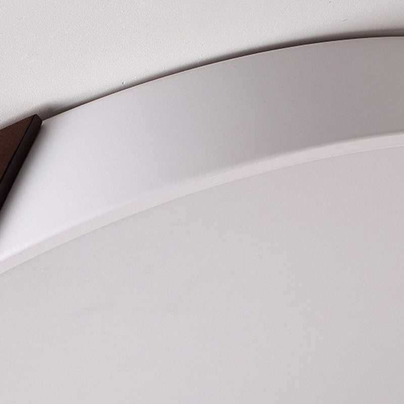 Plafonnier LED en acrylique blanc à 1 lumière, plafonnier géométrique moderne à montage en surface