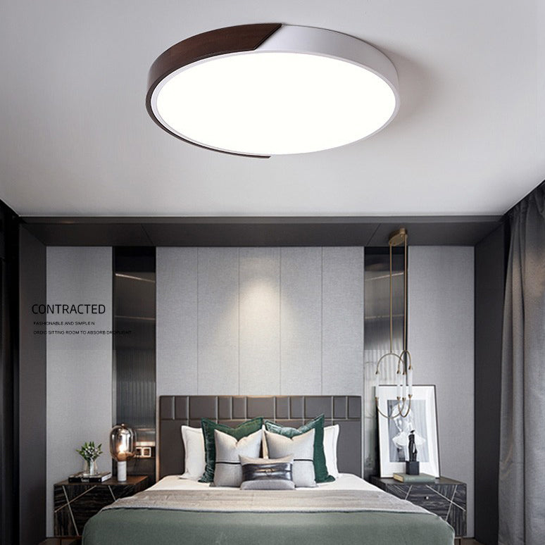 Plafonnier LED en acrylique blanc à 1 lumière, plafonnier géométrique moderne à montage en surface