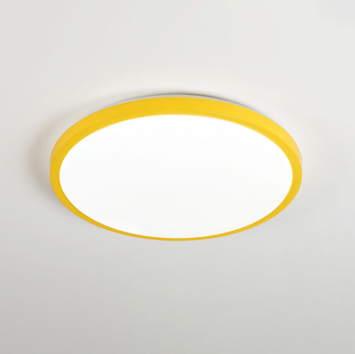 Abat-jour rond en acrylique encastré, lumière moderne nordique Macarons Style1 tête encastrée