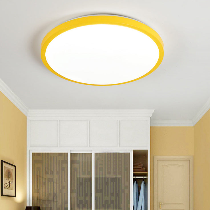 Abat-jour rond en acrylique encastré, lumière moderne nordique Macarons Style1 tête encastrée