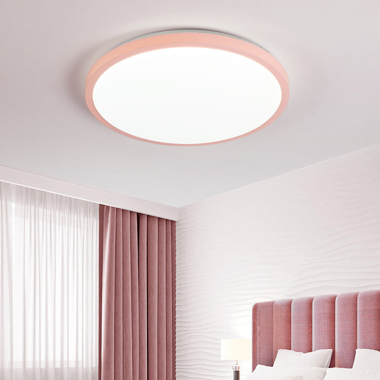 Abat-jour rond en acrylique encastré, lumière moderne nordique Macarons Style1 tête encastrée