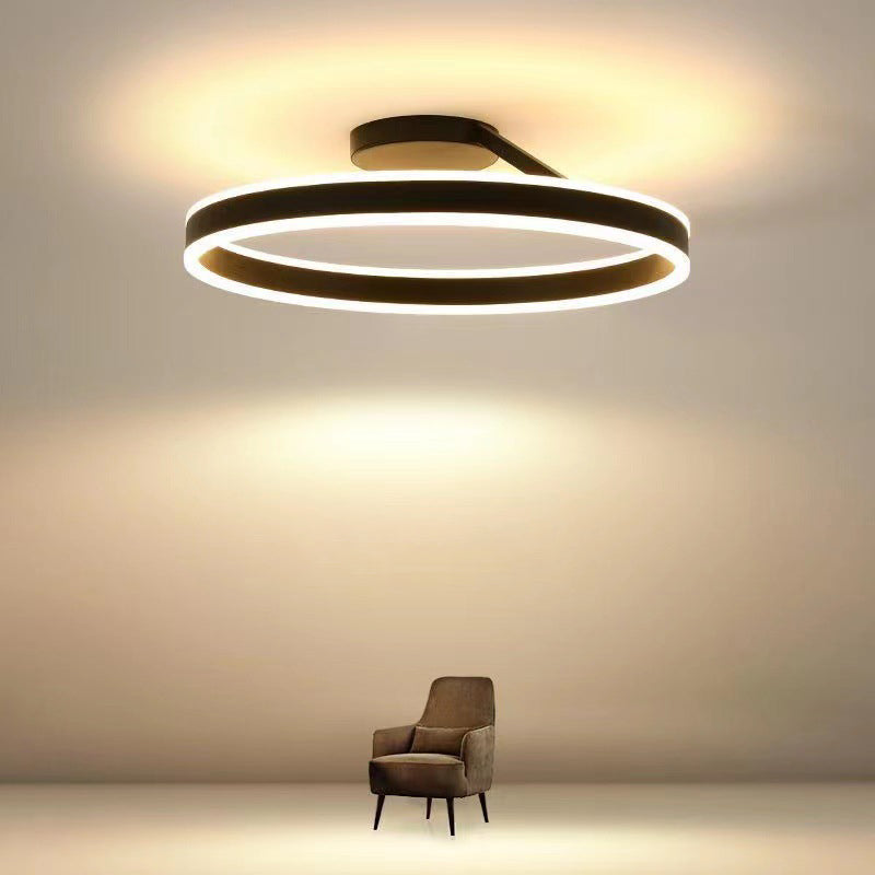 Luces de techo semi empotradas de 1 luz circulares de iluminación de montaje semi empotrado de estilo moderno acrílico
