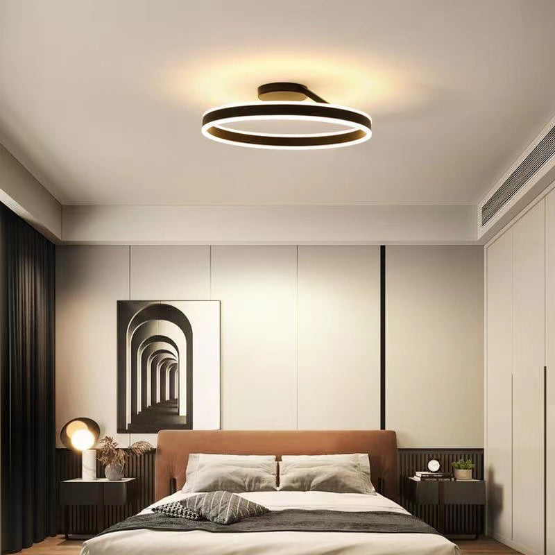 Luces de techo semi empotradas de 1 luz circulares de iluminación de montaje semi empotrado de estilo moderno acrílico