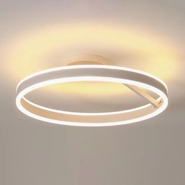Luces de techo semi empotradas de 1 luz circulares de iluminación de montaje semi empotrado de estilo moderno acrílico