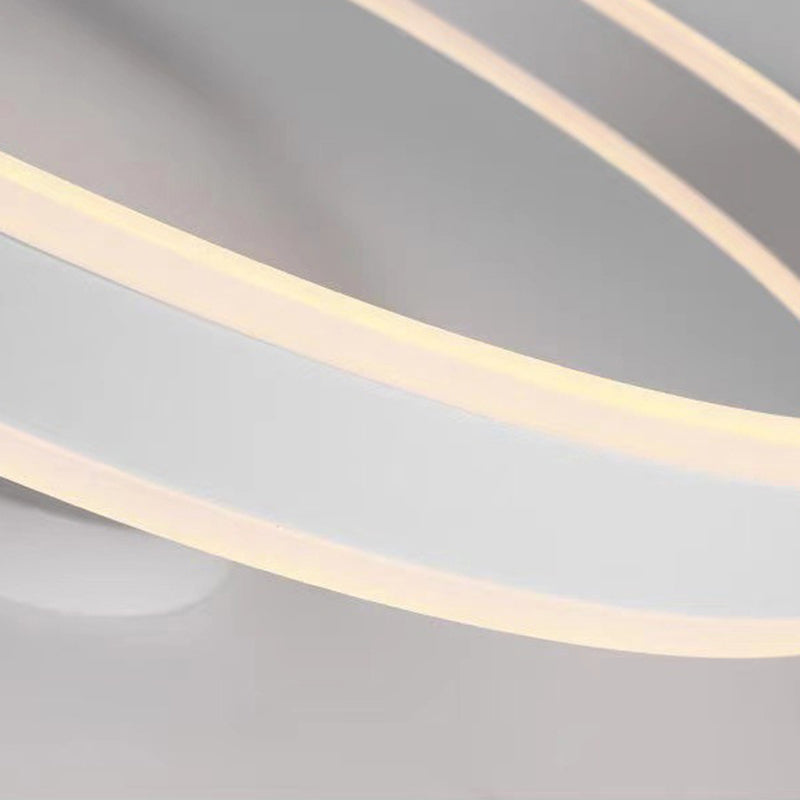 Luces de techo semi empotradas de 1 luz circulares de iluminación de montaje semi empotrado de estilo moderno acrílico