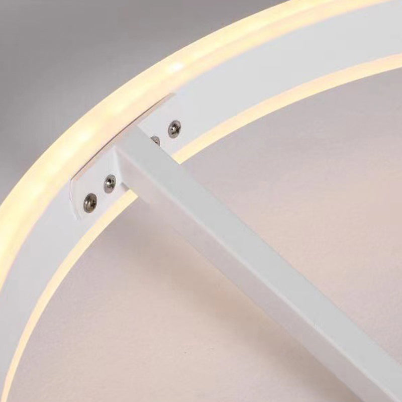 Luces de techo semi empotradas de 1 luz circulares de iluminación de montaje semi empotrado de estilo moderno acrílico