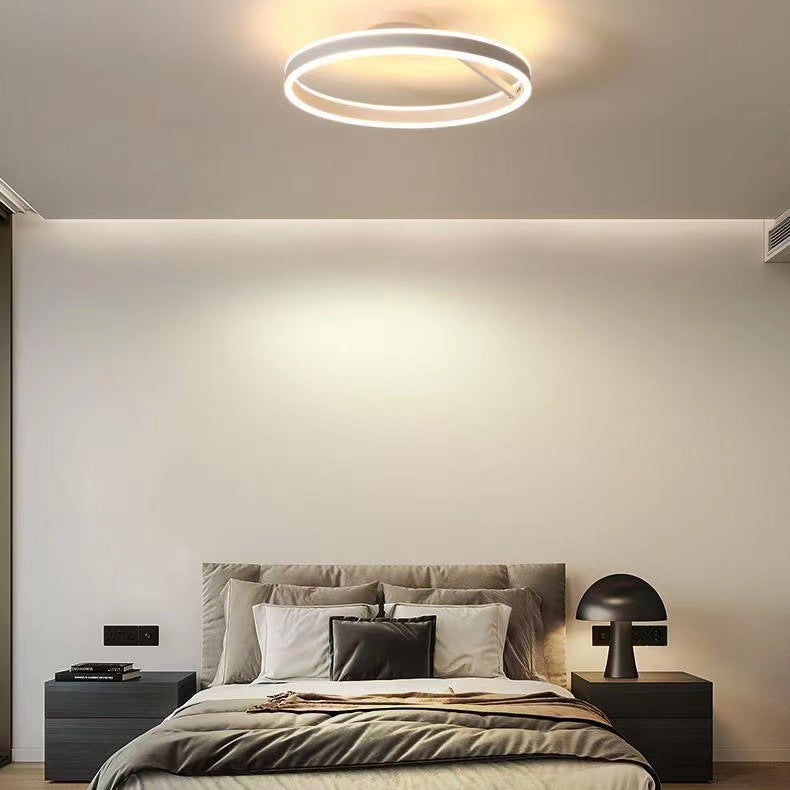 Luces de techo semi empotradas de 1 luz circulares de iluminación de montaje semi empotrado de estilo moderno acrílico